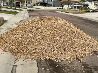 Multi-colored beautiful river rock