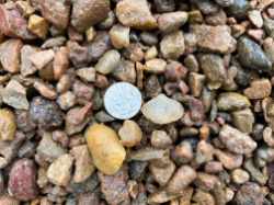 Multi-colored beautiful river rock